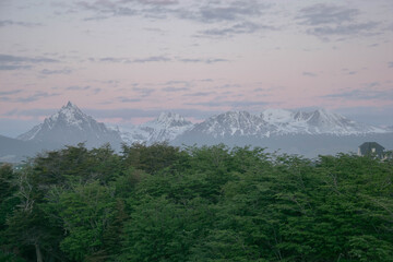 Scenery. Mountain and lake © mnahuelanca