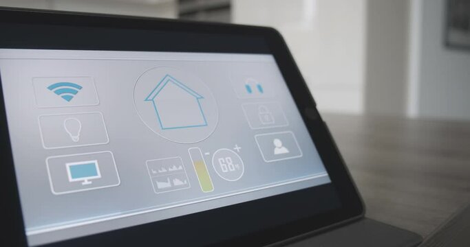 Everything in one touch control application for controlling household with help of smart home functions