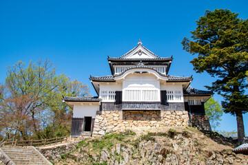 備中松山城の天守　岡山県高梁市　Bicchu-Matsuyama-jyo, Japanese medieval mountain castle, Takahashi city, Okayama pref. Japan.