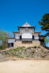 備中松山城の天守　岡山県高梁市　Bicchu-Matsuyama-jyo, Japanese medieval mountain castle, Takahashi city, Okayama pref. Japan.