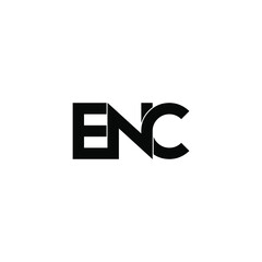 enc letter original monogram logo design