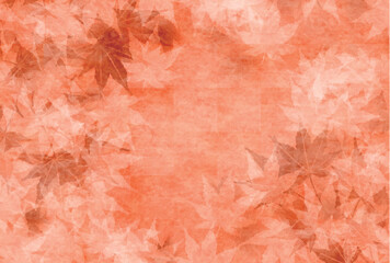 Fototapeta premium 紅葉 もみじ 和紙 背景