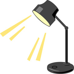 点灯しているデスクライト