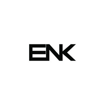 enk letter original monogram logo design
