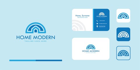 Home Logo Template - home, house, and modern Symbol Logo suitable for real estate agency, and real estate company