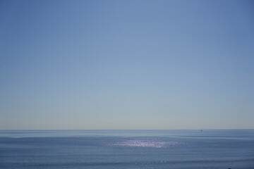 Obraz premium The vast Pacific Ocean seen from Shichirigahama