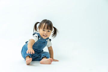 かわいい二歳児の女の子