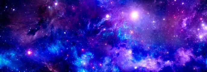 Cosmic background , stardust and shining stars, colorful nebula