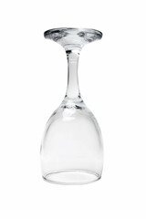 empty glass isolated on white