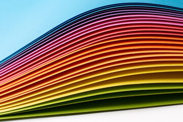 Rainbow origami papers