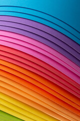Rainbow origami papers