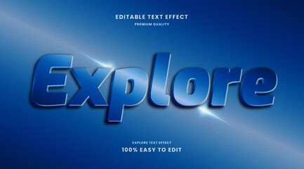 Explore 3d text effect, editable text effect