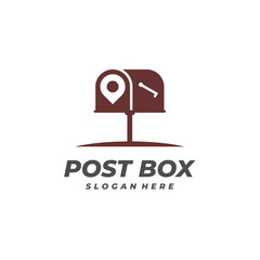 Point Post Box logo vector template, Creative Post Box logo design concepts