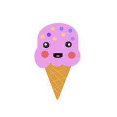 Funny lilac ice cream
