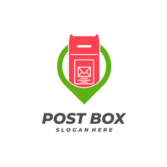 Point Post Box logo vector template, Creative Post Box logo design concepts