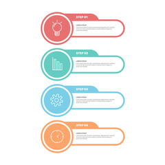 Flat table of contents infographic. - Vector.