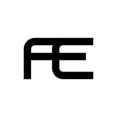 Illustration Vector Graphic of Modern FE Letter Logo. Perfect to use for Technology Company