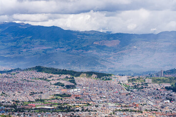 Fototapeta na wymiar Bogota vue du Montserrate