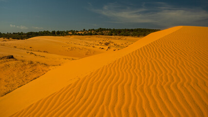 Red Sand Dunes, Mui Ne, Phan Thiet, Vietnam. 