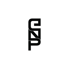 enp letter original monogram logo design