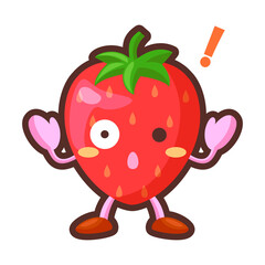 驚くいちごのキャラクター