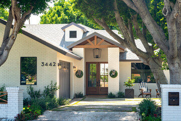 Front of a nice house