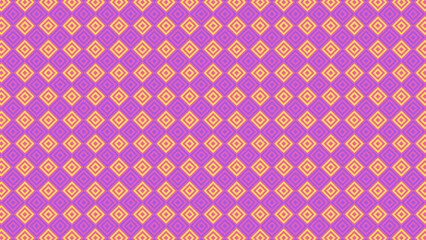 Fototapeta premium Patrón de cuadros concéntricos en colores brillantes estilo tablero de ajedrez y en tamaño 4K 2160p