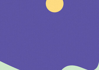 Geometric landscape generative art poster illustration