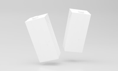 Milk Pack Packaging Packet Design 3D Rendered