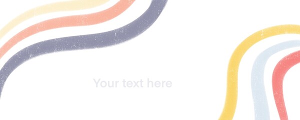 Abstract background. Hand drawn various shapes. Contemporary modern trendy illustration banner. Trendy bue yellow colors