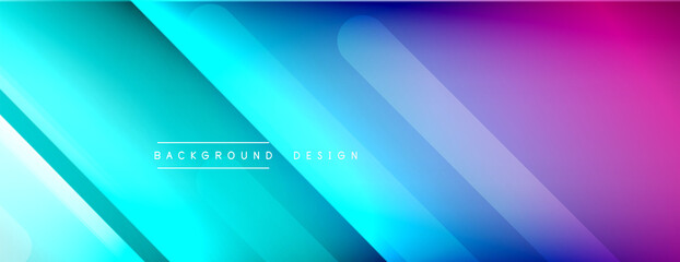 Fototapeta premium Dynamic lines abstract background. 3D shadow effects and fluid gradients. Modern overlapping forms