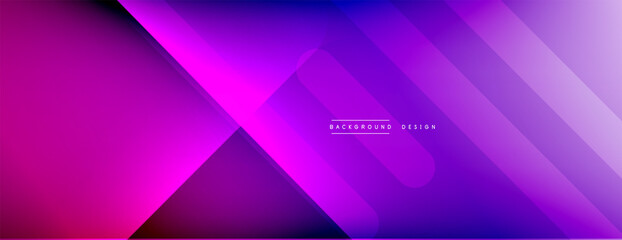 Dynamic lines abstract background. 3D shadow effects and fluid gradients. Modern overlapping forms