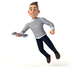 Fun 3D cartoon casual character