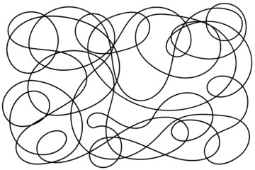 contour line drawing, free form wire ,free hand write ,black line white background.