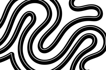 fingerprint, contour line drawing, free form wire ,free hand write ,black line white background.