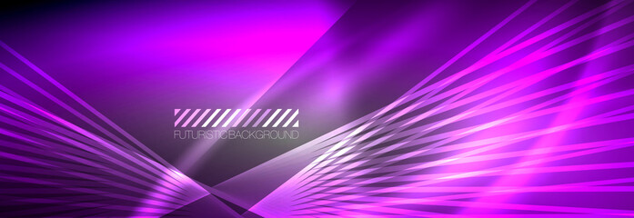 Neon dynamic beams vector abstract wallpaper background. Wallpaper background, design templates for business or technology presentations, internet posters or web brochure covers