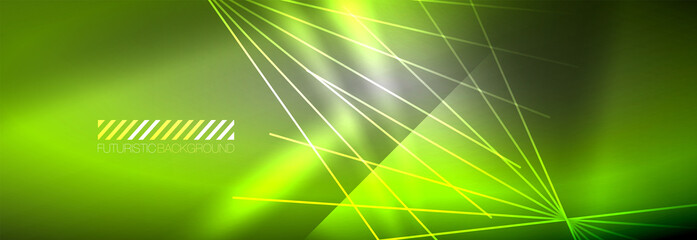 Neon dynamic beams vector abstract wallpaper background. Wallpaper background, design templates for business or technology presentations, internet posters or web brochure covers