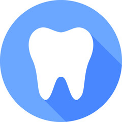 Dental Clinic logo. Dentist office. Tooth vector flat illustrationDental Clinic logo. Dentist office. Tooth vector flat illustration