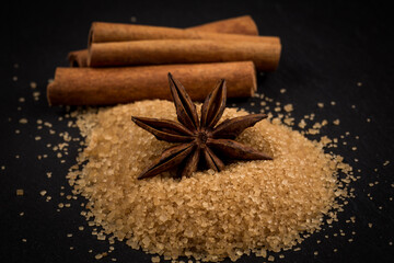 tropical brown sugar, anise