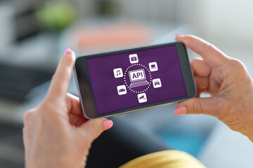 Api concept on a smartphone