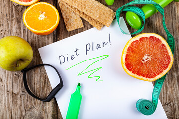 Diet and healthy lifestyle.