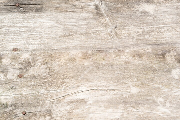 Naklejka premium Old rustic light bright wooden texture. Close view of wooden plank table.