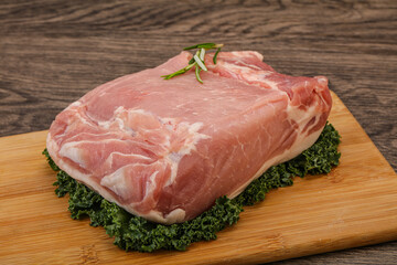 Pork meat piece for cooking