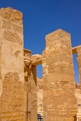 Statues in the Mortuary Temple of Hatshepsut, Egypt