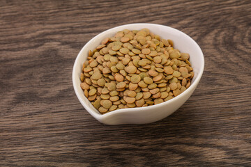 Vegan cuisine - Dry lentil heap