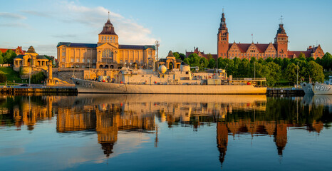 NATO warships on a visit to the Polish port in Szczecin © Mike Mareen