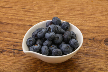 Ripe sweet tasty blueberries heap