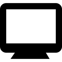 Monitor Vector Solid Icon
