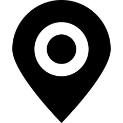 Map pin Vector Solid Icon