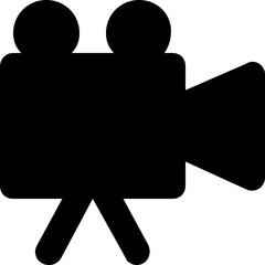 Video Camera Vector Solid Icon